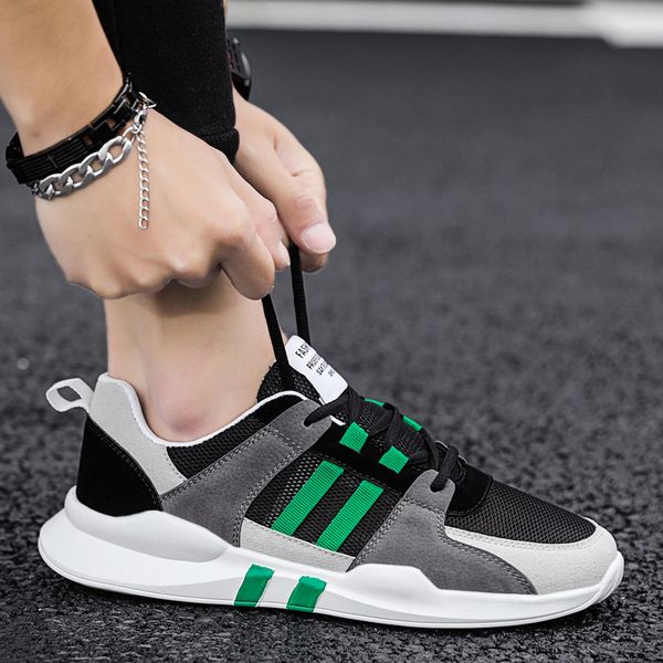 

2020 autumn new korean fashion men's sports casual board shoes, Black