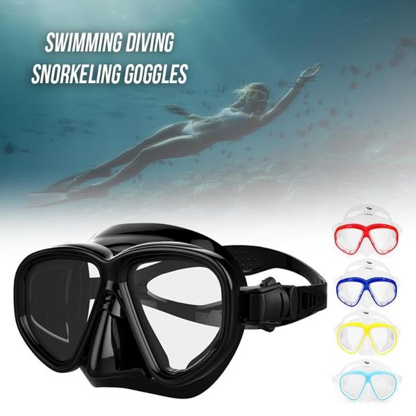 

snorkeling diving mask anti-fog skuba diving goggles wide vision underwater glasses water sports spearfishing accessory