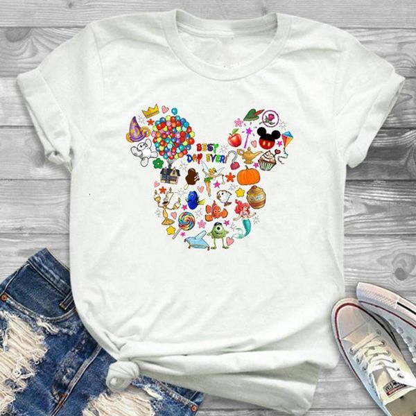 

mayaur heart flower print ladies t-shirt women casual o-collar white shirt summer short sleeve t-shirt love graphic tshirts