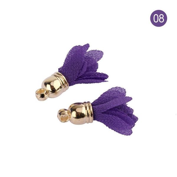 

10pcs mini metal cap flower tassels for boho jewelry diy craft making supplies bracelet necklace earring finding accessories h bbysrw