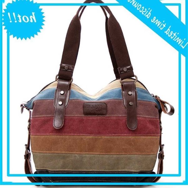 

2020 new laptas casual fashion shoulder handbag large capacity stitches colors crossbody bags women