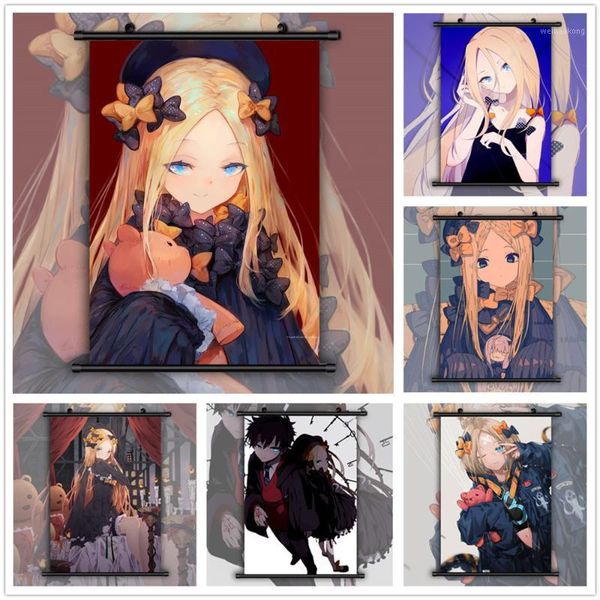

paintings fate grand order foreigner abigail williams anime manga wall poster scroll1