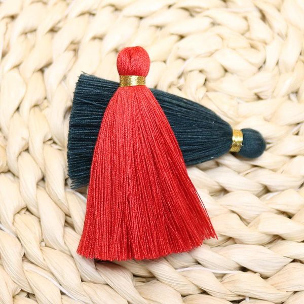 

20pcs 6cm golden silk tieback tassels fringe home textile curtain decor accessories diy keychain garmen trim crafts mini pendant h jllaho
