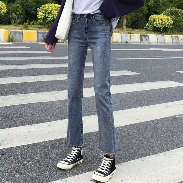 

jeans women's new autumn 2020 slim high pencil pants, Blue