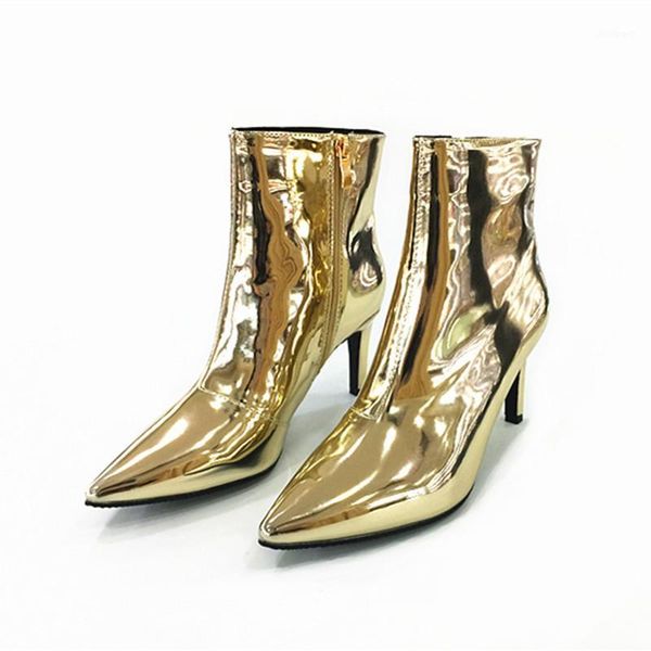 

shiny boots for women cool boots ladies shoes1, Black