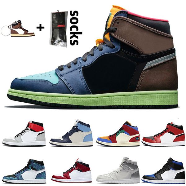 

high bio hack fearless mens outdoor shoes 1s light smoke black toe rookie unc men women sports sneakers size 36-46