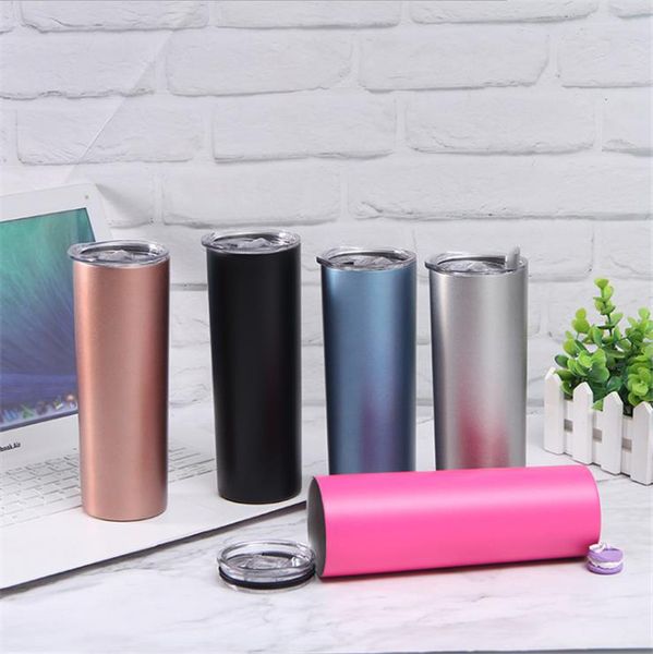 

creative 20oz wine tumbler beer skinny cup double wall vacuum insulated mug stainless steel slim thermo bottle for new year gift