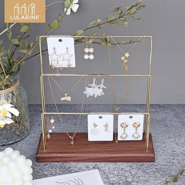 

3 tier jewelry stand pendant earrings organizer storage tray showcase display jewelry holder with detachable stand, Pink;blue
