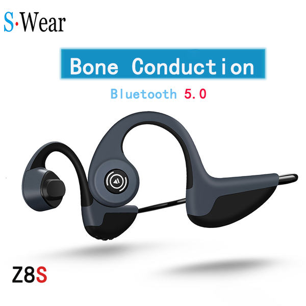 

bluetooth 5.0 s.wear z8 wireless headphones bone conduction earphone outdoor sport headset with microphone handsheadsets