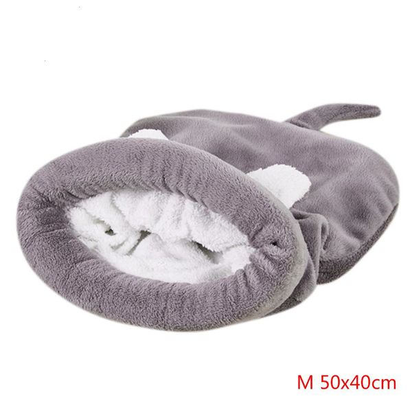 

cartoon warm bed pet bag plush sleeping kennel soft winter warm animal mat cushion house sleep bed h jllcac