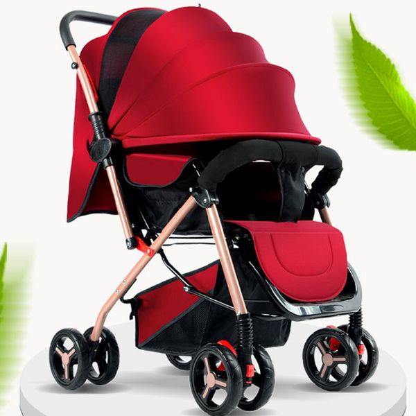 

2020comfortable baby trolley high landscape carriage frame car portable umbrella baby stroller double faced children 0-36 months