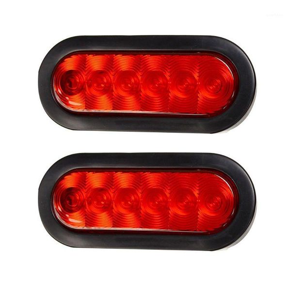 

2020 new 2 pcs oval 6 led trailer tail light kit ip67 waterproof sturn brake sealed1