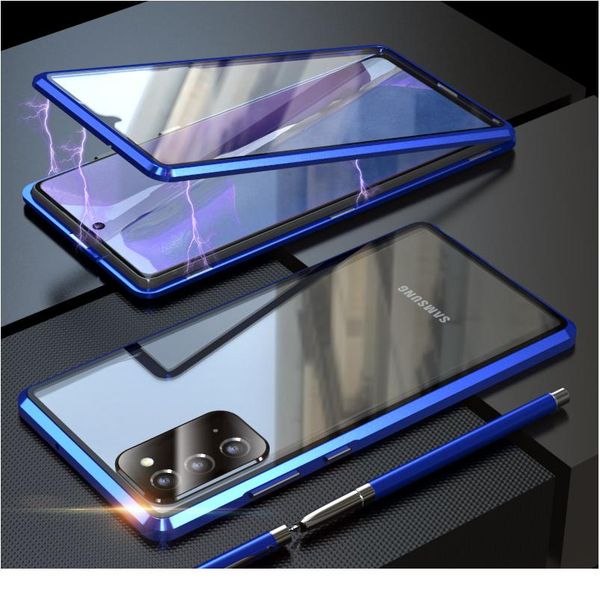 

360 magnetic adsorption metal case for samsung m51 m21 s20fe a71 a51 a41 a70 a50 a21 a20 a10 s a bbyfpx