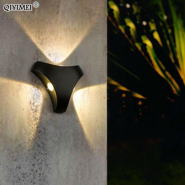 

modern 3w sconce led wall lamp garden front door rgb colorful outdoor lighting lights body lampada decoration corridor aluminum