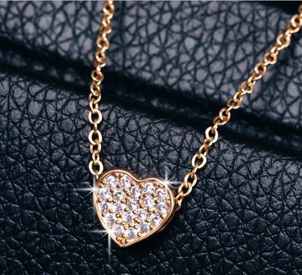 

gold necklace jewelry women wedding cross cz crystal zircon stone pendant necklace christmas gift collar mujer wmtwpw, Black;white