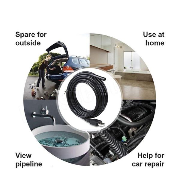 

2m 1m 5.5mm 5.5mm endoscope for android phone usb mini camera waterproof 6 led borescope car inspection camera for pc