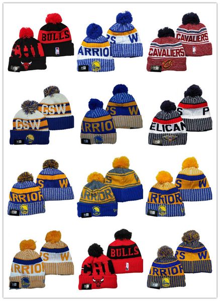 

golden state warriors men women youth bulls 2020 sideline home official sport knit hat blue football cap yellow, Blue;gray