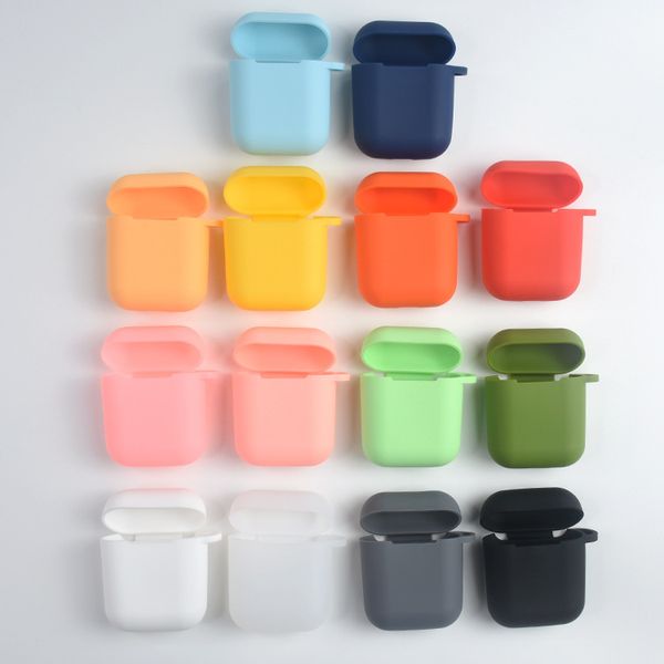 

for apple i9s/i10/i11/i12 protective case wireless bluetooth airpods earphone sleeves silicone case thick