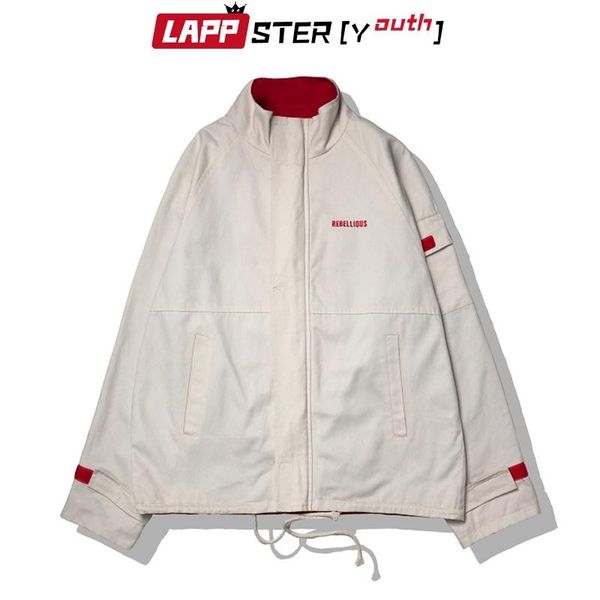 

lappster-youth autumn men embrodiery thick streetwear bomber jackets 2020 mens hip hop korean windbreaker jackets black coats, Black;brown