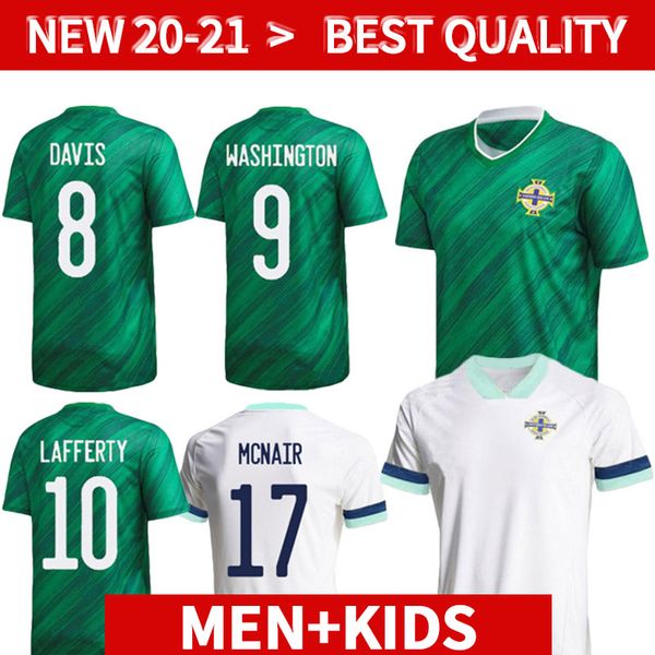 

men +kids kits 2020 2021 northern ireland soccer jerseys evans lewis saville davis whyte lafferty mcnair home 20 21 maillots football shirts, Black;yellow