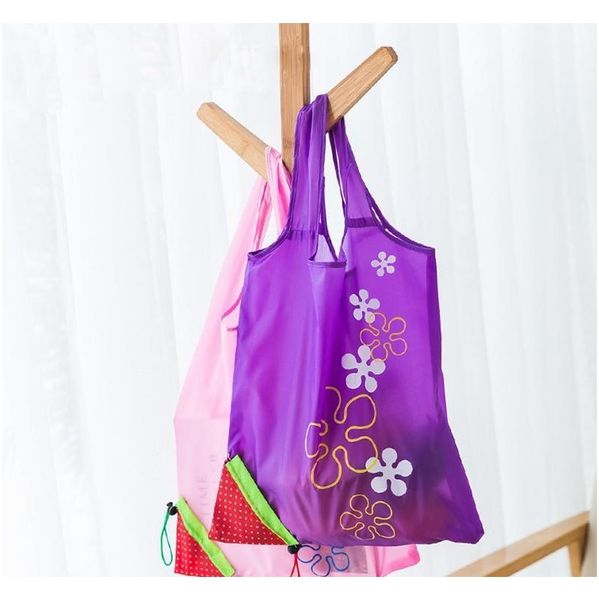

strawberry folding shopping bags 11 colors home storage bag reusable grocery tote bag portable folding shopping conve jllhla lucky2005