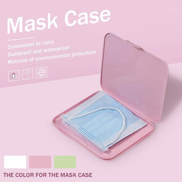 

cute melody portable face masks organizer dustproof and moisture-proof cover holder mask storage seal box accessories1