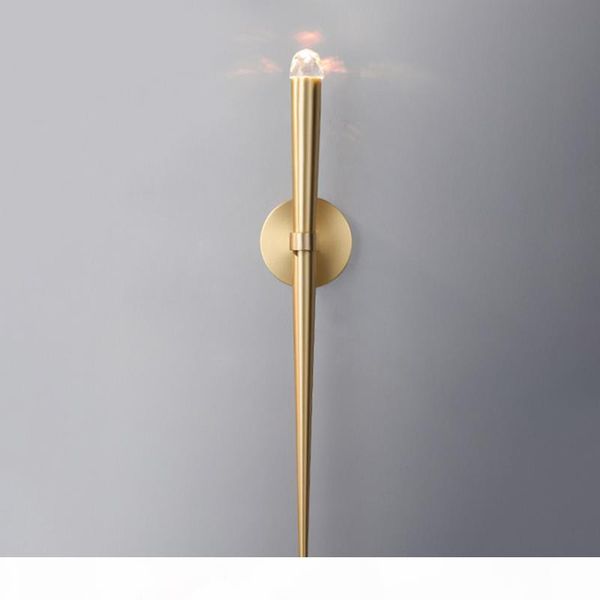 

rh postmodern crystal wall lamp nordic simple restaurant bar aisle stairs wall sconces living room bedroom bedside lights