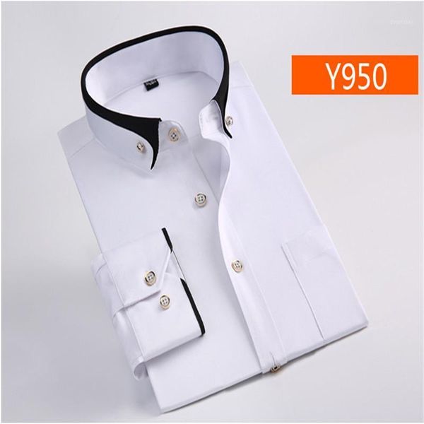 

new arrival spring long-sleeve large oversized male formal solid color loose shirt plus size  -4xl5xl6xl7xl8xl 9xl1, White;black