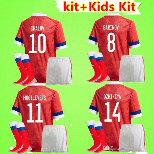 

2020/21 russian kids soccer jerseys uniforms ozdoev dzyuba golovin football jersey russia fernandes kuzyaev zobnin soccer shirt, Black