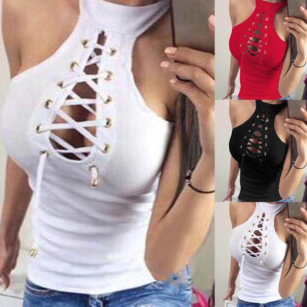 

running jerseys hollow out women sleeveless vest bandage wrinkled slim fit tank fitness sport crop gym yoga camping stretchy s-3xl, Black;blue