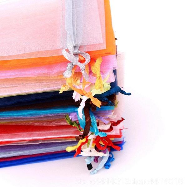 

50 шт. 7x9 9x12 10x15 13x18 см органза сумки нарезанные ювелирные изделия упаковка упаковка продукта сумка подарочные пакеты 55 wmtzdq