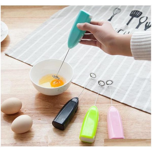 

electric milk frother automatic cream whipper coffee shake mixer electric hand-held cappuccino coffee egg beater drink blender qm9bn
