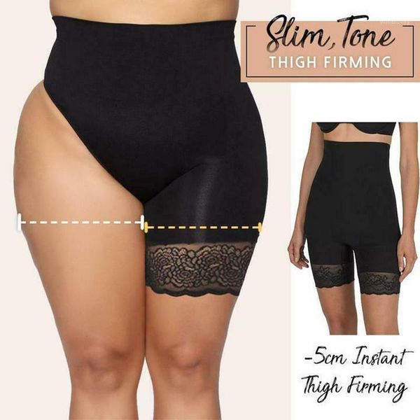 

yoga outfits anti-chafing ice silks thigh saver lace waist tummy control hips up shapewear panty dog881, White;red