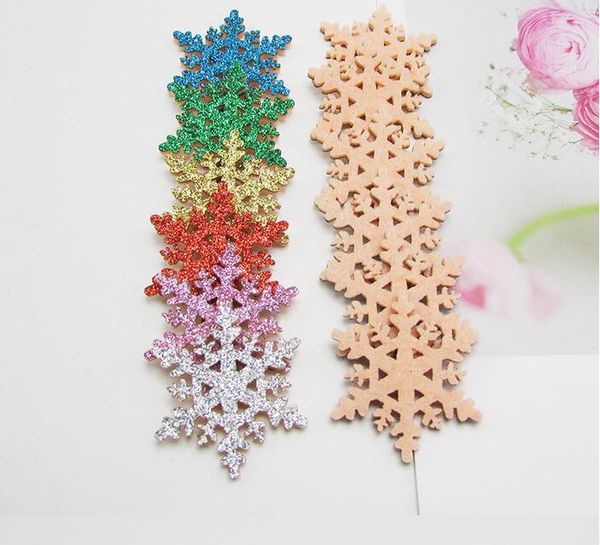 

greeting christmas decoration card supplies garland material gift accessories gold powder snowflake pendant child hairpin headdress