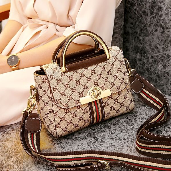 

gg1m vintage fashion female crossbody bag 2020 new designer pu leather women039;s handbag soft lock shoulder messenger bag c101, Blue;pink