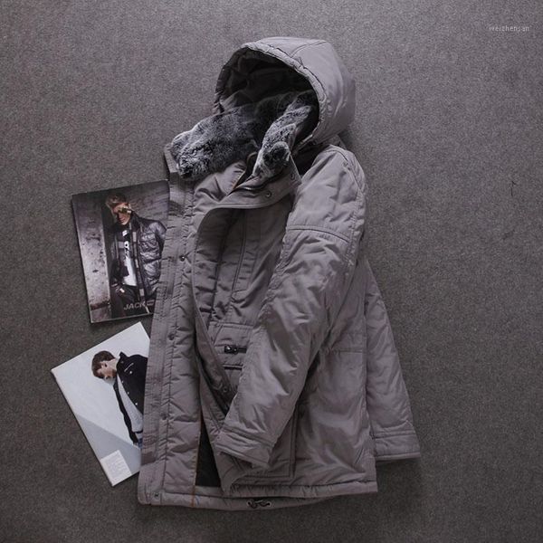 

thickening down cotton male cotton -padded jacket fur collar winter commercial winterisation wadded jacket q5011, Black