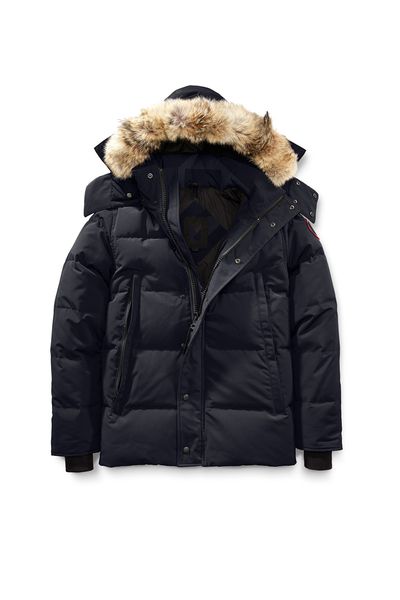 

extreme weather outerwear men's women's down parkas jacket with big wolf fur hooded coat puffer lightweight vest, Black