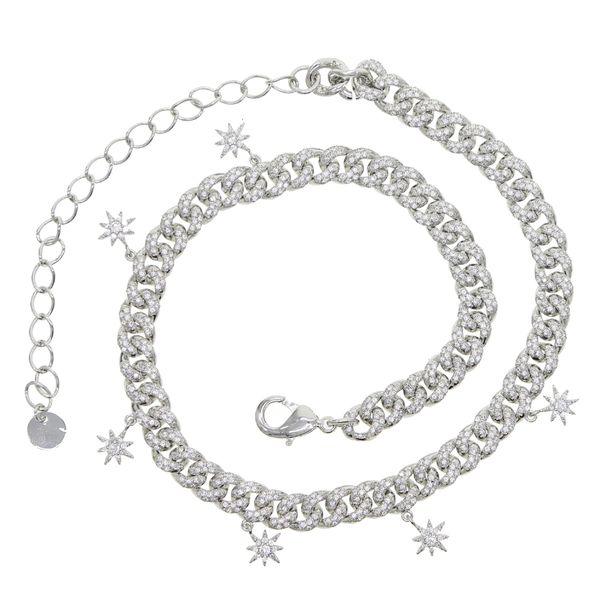

v0br2020 new arrived northstar starbrust cz charm iced out bling cubic zirconia miami cuban link chain choker necklace f