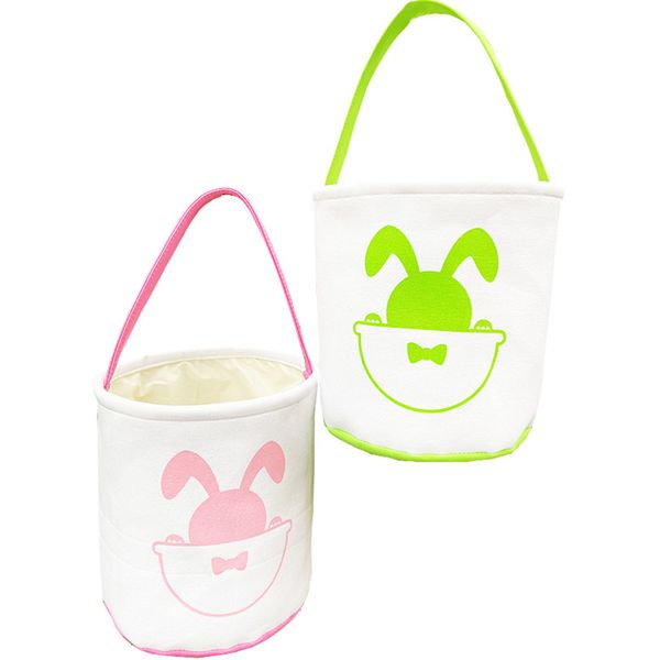 

пасхальное яйцо basket bunny bunny buass мультфильм кролик печать холст сумка для подарков конфеты яйцо баррель ведро детские детские симпат, Black