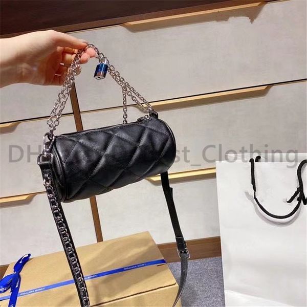 

classic luxury bags wodden women lady bags designer letter chains check diamond shoulder tartan barrel-shaped fashion flap clutch latti jsxk, Red;black