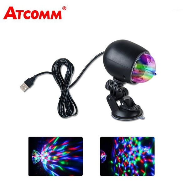 

interior&external lights atcomm led car interior music colorful decoration atmosphere usb interface disco dj party club effect control auto