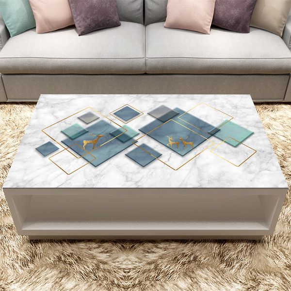 

ins nordic simple tablecloth waterproof, oil and scald proof tea pad plastic pvc soft glass rectangular table mat