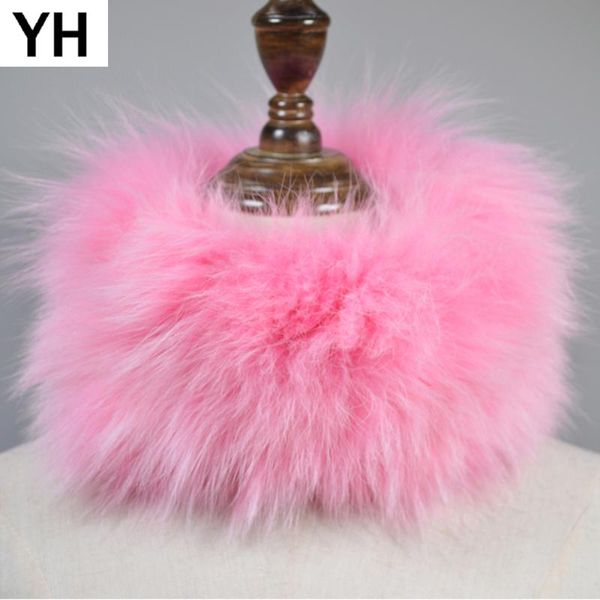 

scarves girl fashion real fur headband natural warm ring scarf good elasticity winter lady 100% genuine, Blue;gray