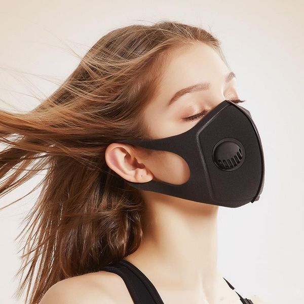 

washable us stock sponge with reusable valve masks high fashion face desinger pollution anti dust mouth mask air filter