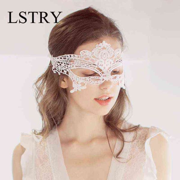 NXY Sexy Lingerie Cosplay Maske Blindfold Erotik Fetiş BDSM Köle Kısıtlama Yetişkin Oyunu Kadınlar Lady Siyah Dantel 1217