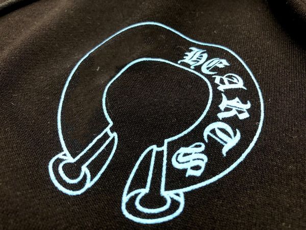 

2020 autumn winter tide ch crow heart sweater men ins cross horseshoe sanskrit hooded long sleeve thin coat woman tpvy, Black