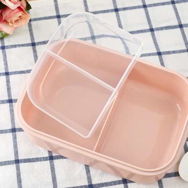 

baispo microwawableable 1100ml обед коробка eco дружелюбный bento коробка еда контейнер с отсеками для детей женщин девушка подарок jllpsj