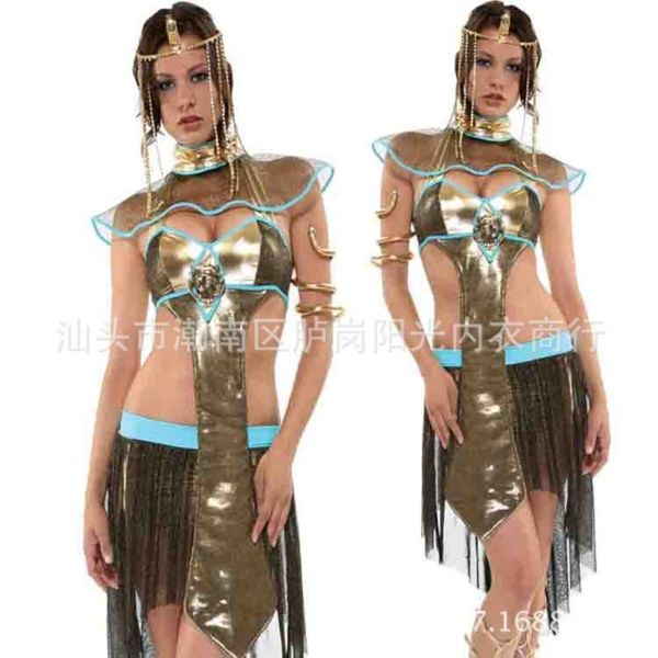 

costume play game role halloween party cleopatra new uniform, Black;gray