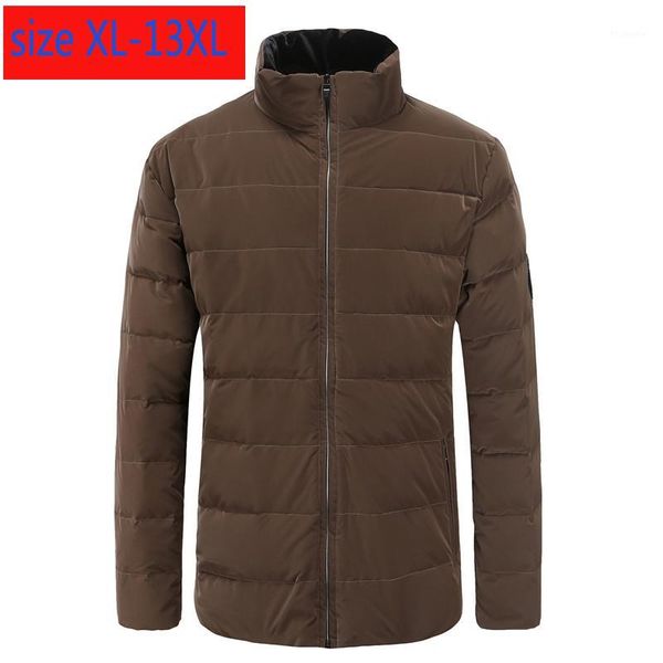 

new arrival mens stand collar down jacket men fashion thick casual super large coat plus size -5xl6xl7xl8xlxl10xl11xl12xl13xl1, Black