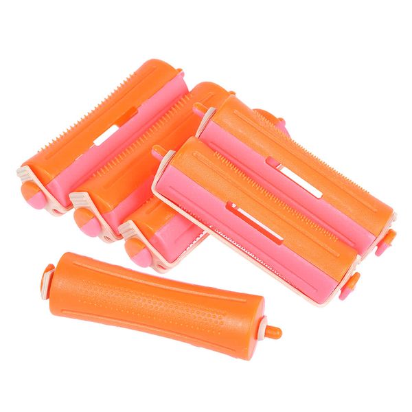 

6 pieces salon cold wave rods hair roller with rubber band curling curler perms hairdressing styling tool for girls women hair diy